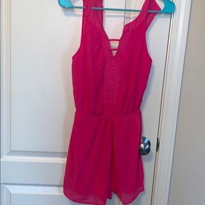 Hot pink romper